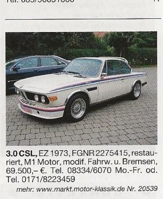 BMW 30 csl 2275415